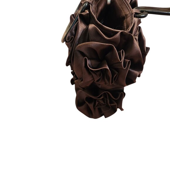 MOD by Design Beautiful Satin Brown Rose Purse - Picture 4 of 10
